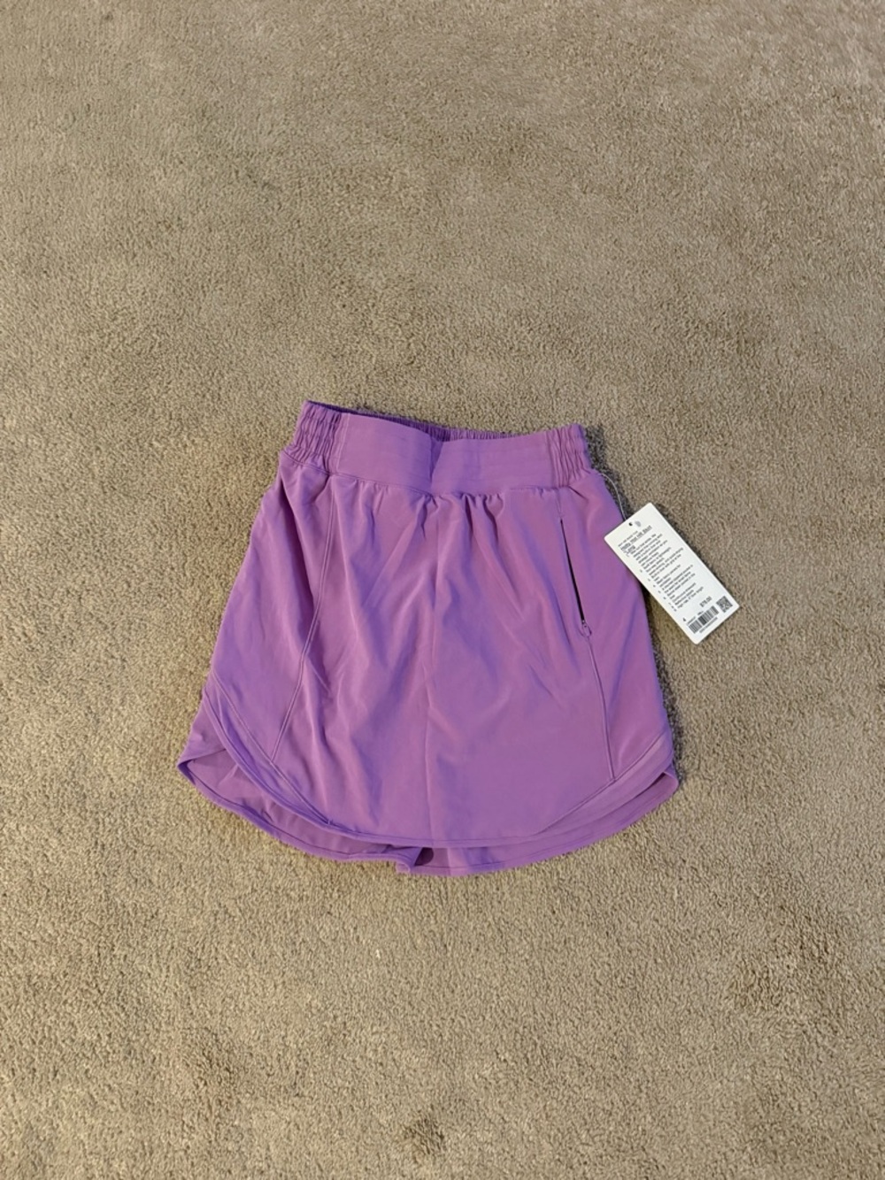 Lululemon Hotty Hot HR Skirt Tennis Golf Long Purple Blossom Light Size 4 NWT - Picture 7 of 11